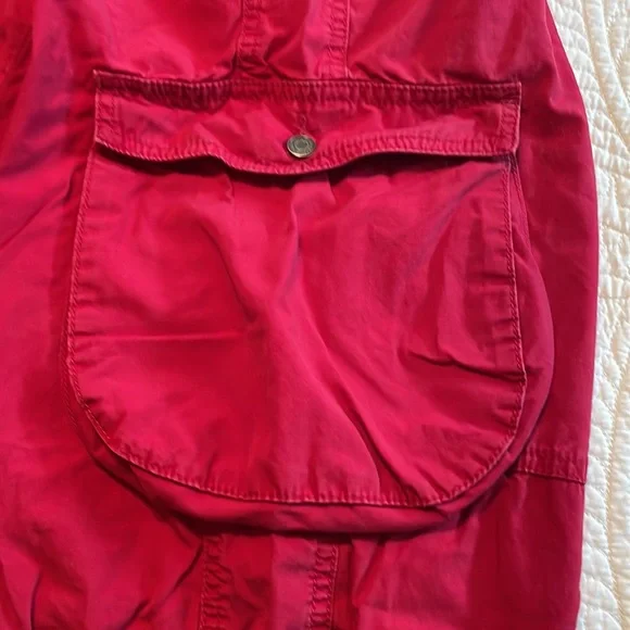 London Jean Chino Capris.  Red.  Size 14 - Picture 3 of 12